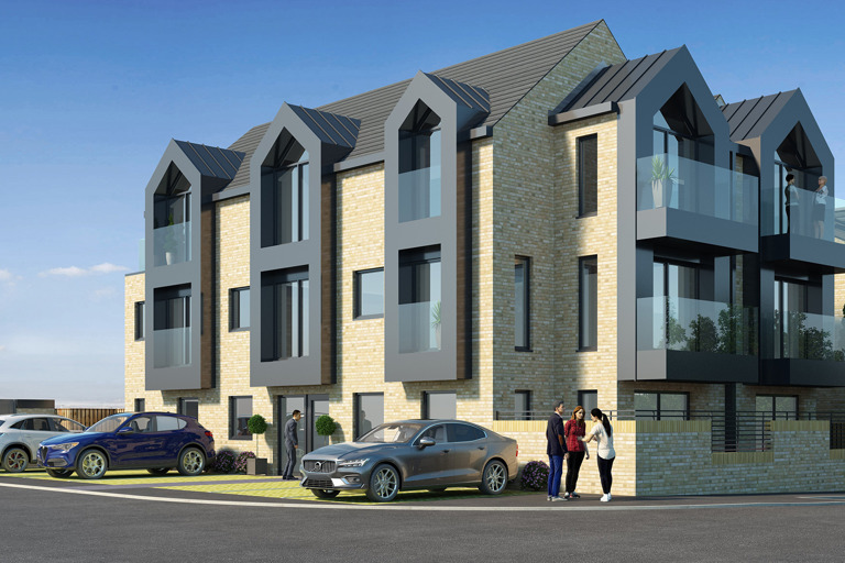 New dwellinghouses on blocks of flats