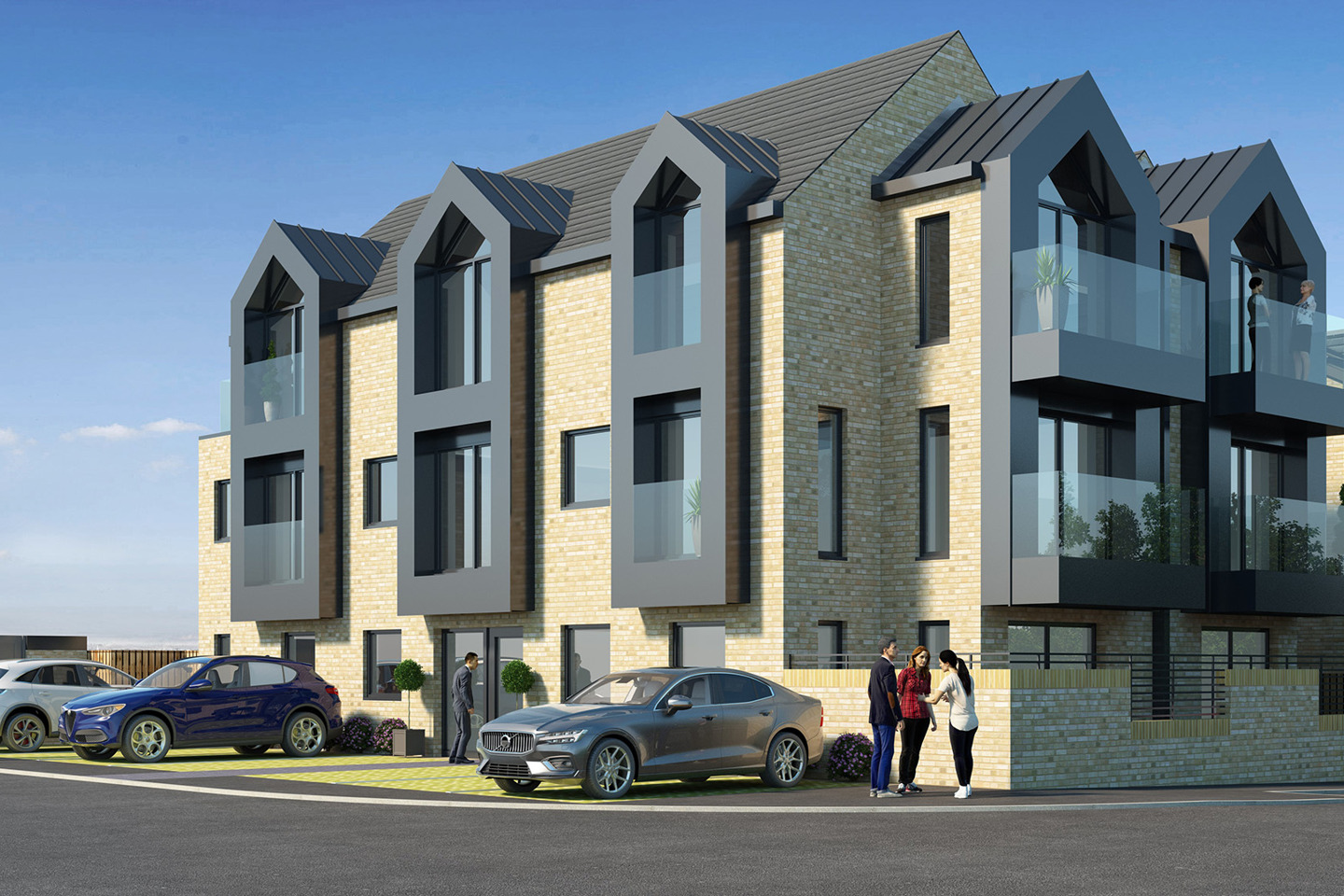 New dwellinghouses on blocks of flats